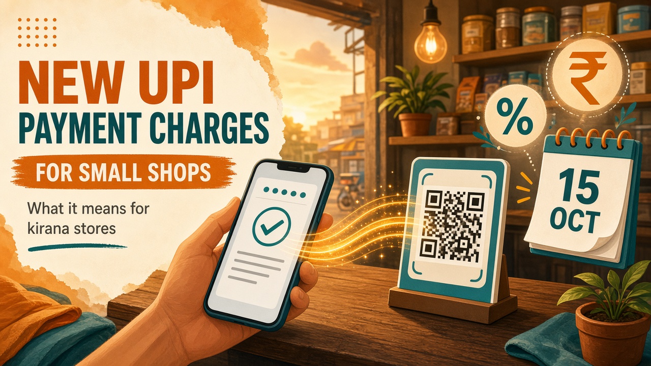 UPI Charges from 15 Oct 2026: Will You Pay 0.4%? How to Check If You're a Small Merchant
