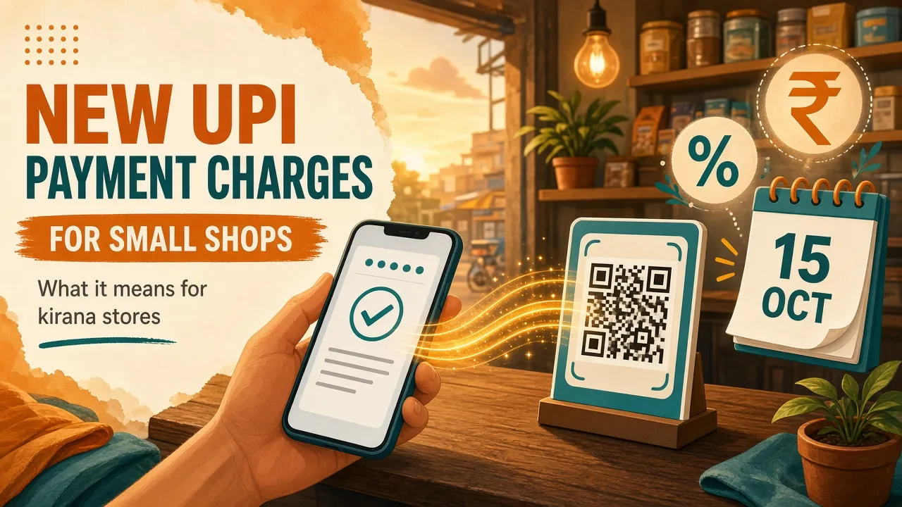 UPI Charges After Diwali 2026: Will You Pay 0.4%? Small Merchant Guide
